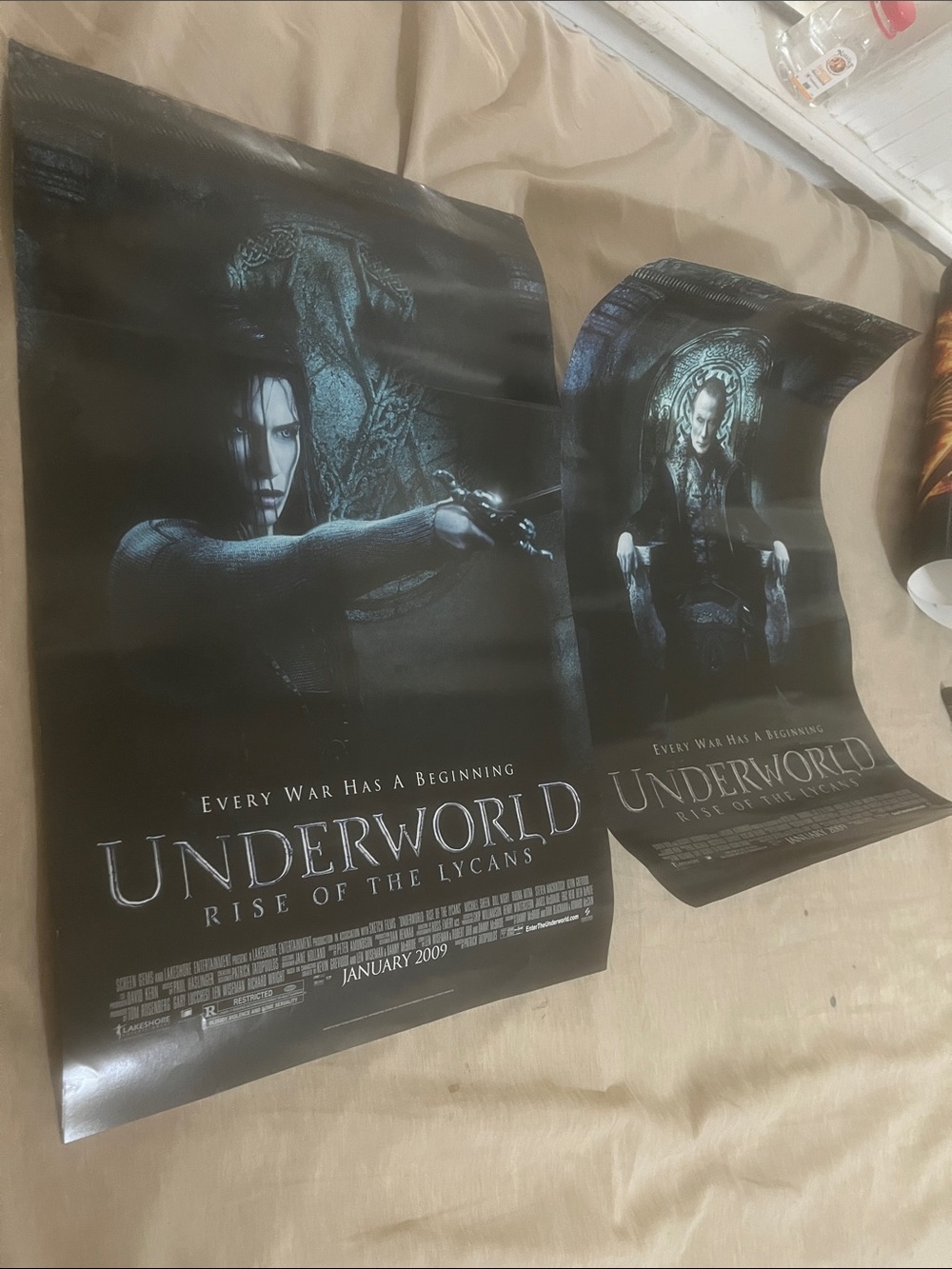 Underworld BOTH Movie Posters Kate Beckinsale 2009 11x17 Great Origin